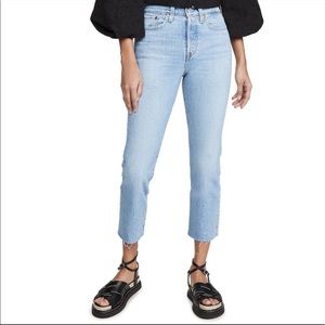 Levi’s wedgie straight jeans size 26 color tango hustle.